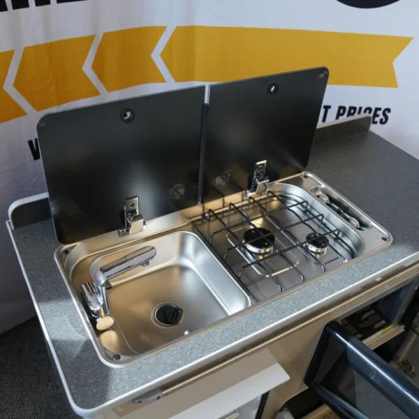 Campervan Kitchen Pod Unit with Sink/Hob/Fridge/Microwave