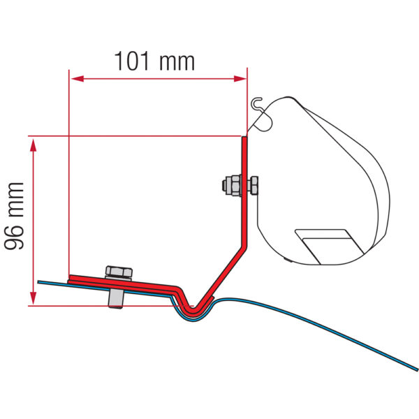 Fiamma Awning Kit for VW Caddy Maxi