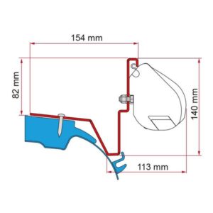 FIAMMA Brackets Mercedes Vito