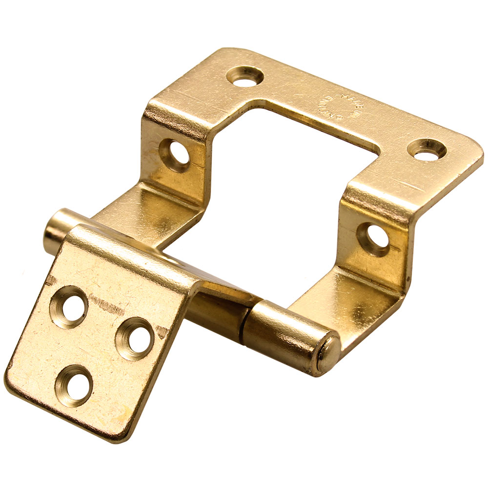 Double Cranked Hinge Brass Camper Warehouse