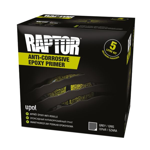 Raptor Anti Corrosive Epoxy Grey Primer Kit 5 Litres Camper Warehouse