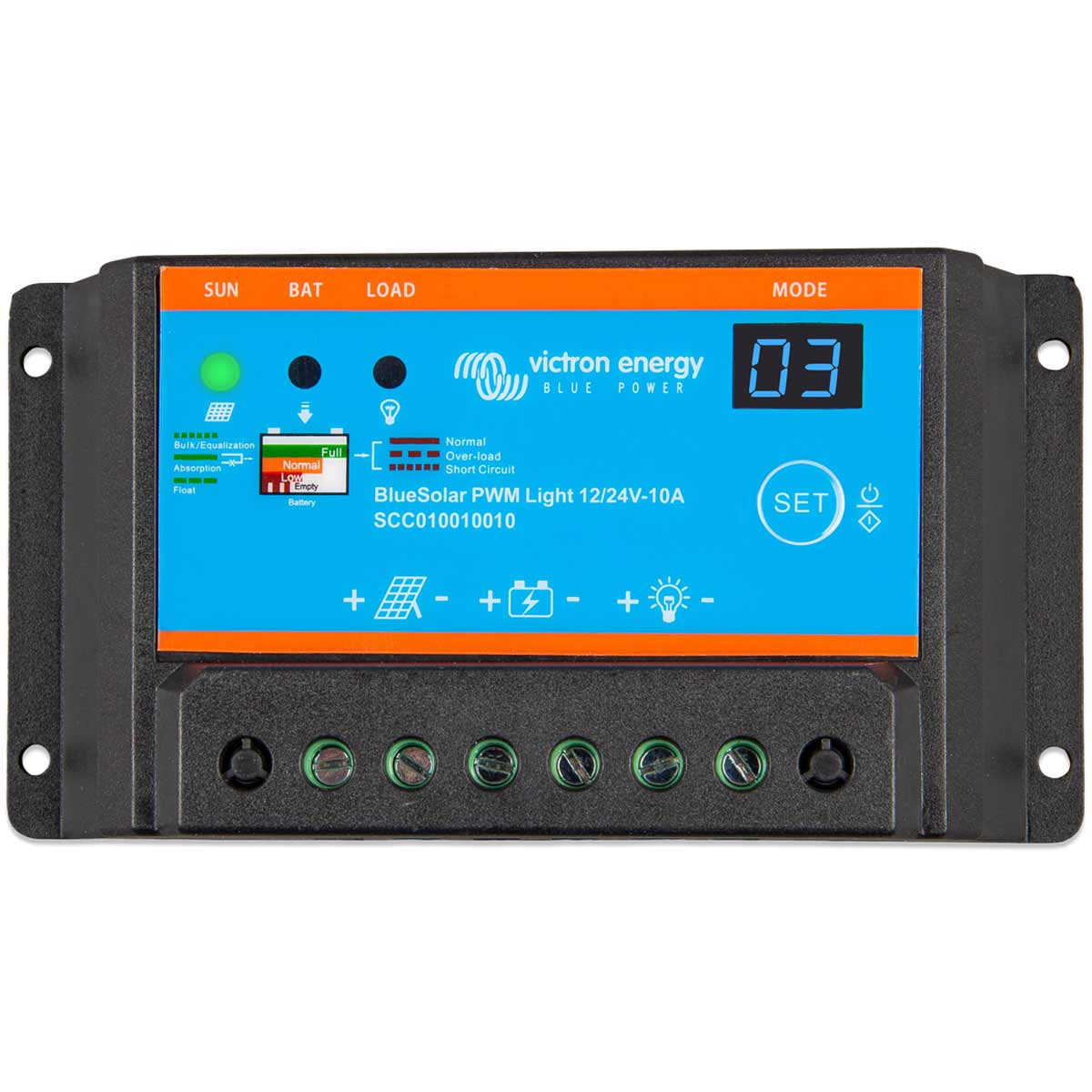 Victron Energy BlueSolar PWM Light Charge Controller (12V / 24V / 10A) Camper Warehouse