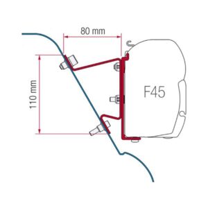 Sprinter Crafter Awning Bracket H3